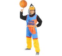 Funidelia | Daffy Duck Space Jam Costume - Looney Tunes for boy Costumes for kids, accessory fancy dress & props for Halloween, carnival & parties - Size 5-6 years - Black