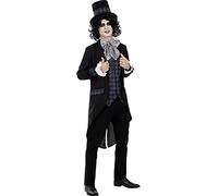 Funidelia | Dark Mad Hatter Costume for man Mad Hatter, Films & Series, Alice In Wonderland - Costume for adults accessory fancy dress & props for Halloween, carnival & parties - Size XXL - Black