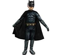 Funidelia | Deluxe Batman Costume - Justice League for boy Superheroes, DC Comics - Costumes for kids, accessory & fancy dress for Halloween, carnival & parties - Size 5-6 years - Black