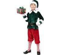 Funidelia | Deluxe Elf Costumes for boy Christmas Elf - Costume for kids accessory fancy dress & props for Halloween, carnival & parties - Size 3-4 years - Green
