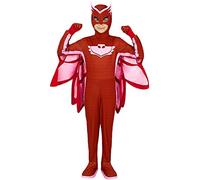Funidelia Deluxe Owlette PJ Masks Costumes for girl, Official License, Size 3-4 years Cartoons, Catboy - Fancy dress for kids for parties, Carnival and Halloween