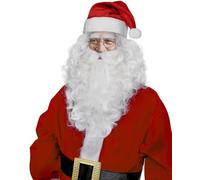 Funidelia Deluxe Santa Claus Wig with Beard for man. Costume accessories for adults