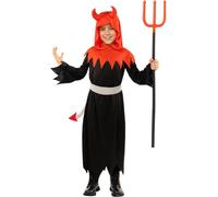 Funidelia | Devil costume for boy Demons, Devils, Halloween, Horror - Costume for kids accessory fancy dress & props for Halloween, carnival & parties - Size 10-12 years - Red