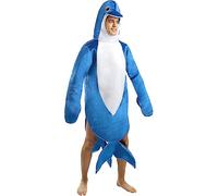 Funidelia | Dolphin Costume for Man Animals - Costume for Adults Accessory Fancy Dress & Props for Halloween, Carnival & Parties - Size One Size - Blue