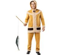 Funidelia | Eskimo Costume for Man Countries, Cultures, Funny, The World - Costume for Adults Accessory Fancy Dress & Props for Halloween, Carnival & Parties - Size XL - Brown