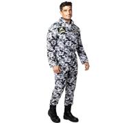 Funidelia | Fighter Pilot Costume for Man Plane, Funny, Professions, Costume for Adults Accessory Fancy Dress & Props for Halloween, Carnival & Parties - Size L - XL - White