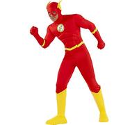 Funidelia | Flash costume 100% OFFICIAL for man size XXL Superheroes, DC Comics, Justice League, costume accessory - Fun costumes for your parties