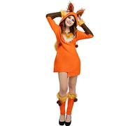 Funidelia | Fox Costume for woman Animals - Costumes for adults, accessory fancy dress & props for Halloween, carnival & parties - Orange