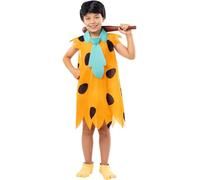 Funidelia Fred Flintstone costumes - The Flintstones for boy, Official License, Size 10-12 years The Flintstones - Fancy dress for kids for parties, Carnival and Halloween