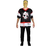 Funidelia | Friday The 13th Friday The 13th Jason Costume, Scary Movies, Horror - Color: Black - License: 100% Official