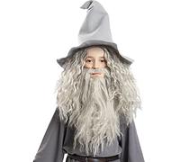 Funidelia | Gandalf Wig with Beard - Lord of the Rings for boys and girls Accessories for kids, fancy dress costumes & props for Halloween, carnival & parties - One Size - Grey/Silver
