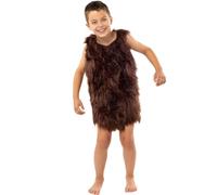 Funidelia | Grug Costume - The Croods for boy Cartoons, Films & Series, Funny, Caveman - Costume for Kids Accessory Fancy Dress & Props for Halloween, Carnival & Parties - Size 10-12 Years - Brown
