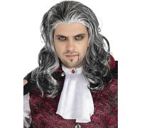 Funidelia | Halloween Wig for man Halloween, Horror, Dracula - Accessories for adults, costume accessories - Black