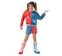Funidelia Harley Quinn costume for girl, Official License, Size 5-6 years Superheroes, DC Comics - Fancy dress for kids for parties, Carnival and Halloween