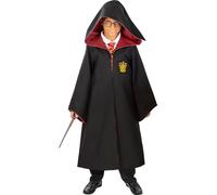 Funidelia | Harry Potter Replica Gryffindor Robe for boys & girls Hogwarts, Wizards - Costumes for kids, accessory fancy dress & props for Halloween, carnival & parties - Size 7-9 years - Black