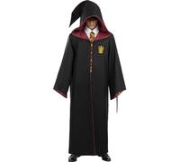 Funidelia | Harry Potter Replica Gryffindor Robe for men & women Hogwarts, Wizards - Costumes for adults, accessory fancy dress & props for Halloween, carnival & parties - Size M - Black