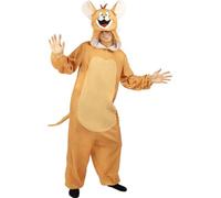 Funidelia | Jerry Costume - Tom & Jerry for men & women Cartoons, Cat, Mouse - Costumes for adults, accessory fancy dress & props for Halloween, carnival & parties - Size S-M - Brown