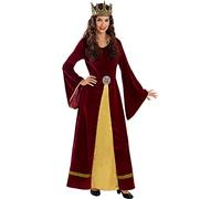 Funidelia | Lady Guinevere Costume for woman Princesses, Queen - Costume for adults accessory fancy dress & props for Halloween, carnival & parties - Size S - Maroon