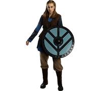 Funidelia | Lagertha Costume - Vikings for woman Vikings, Barbarian, Nordic - Costumes for adults, accessory fancy dress & props for Halloween, carnival & parties - Size S - Brown