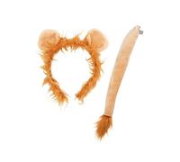 Funidelia | Lion Accessory Kit for men and women Animals, Desert - Costume for adults accessory fancy dress & props for Halloween, carnival & parties - Brown