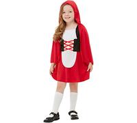 Funidelia | Little Red Riding Hood costume for girl Little Red Hood, Wolf, Tales - Costumes for kids, accessory fancy dress & props for Halloween, carnival & parties - Size 10-12 years - Red