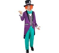 Funidelia | Mad Hatter Costume for man Mad Hatter, Films & Series, Alice In Wonderland - Costume for adults accessory fancy dress & props for Halloween, carnival & parties - Size XL - Black