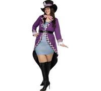 Funidelia | Mad Hatter Costume for woman Mad Hatter, Alice In Wonderland, Disney - Costume for adults accessory fancy dress & props for Halloween, carnival & parties - Size S - Purple