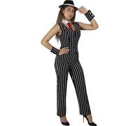 Funidelia | Mafia Gangster Costume for woman 20s, Cabaret, Mafia, Decades - Costume for adults accessory fancy dress & props for Halloween, carnival & parties - Size XL - Black