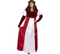 Funidelia | Medieval Princess Costume for woman Princesses, Queen - Costume for adults accessory fancy dress & props for Halloween, carnival & parties - Size 3XL - Brown