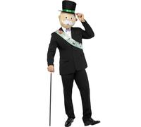 Funidelia | Monopoly Costume for men and women Original & Funny, Original & Funny, Original & Funny - Costume for adults accessory fancy dress & props for Halloween, carnival & parties - Black