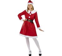 Funidelia | Mrs Claus Costume for woman Miss Santa, Christmas, Mrs.Claus - Costumes for adults, accessory fancy dress & props for Halloween, carnival & parties - Size L - Red