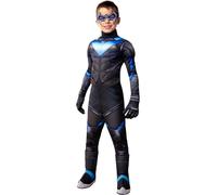 Funidelia | Nightwing costume - Gotham Knights for boy Video Games, Superheroes, DC Comics - Costume for kids accessory fancy dress & props for Halloween, carnival & parties - Size 7-9 years