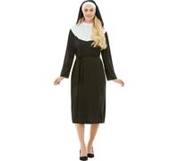 Funidelia | Nun costume for woman Religious, Sister Act, Professions - Costumes for adults, accessory fancy dress & props for Halloween, carnival & parties - Size XXL - Black
