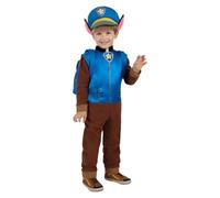 Funidelia Official Chase Paw Patrol Costume for Boy, Official License, Includes: Jumpsuit with tail, hat and backpack. Size 2-3 years - Outfit for kids for Parties, Carnival and Halloween