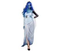 Funidelia Official Corpse Bride Costume for Women, Includes dress, tiara with veil, sleeve and arm warmers - Costume for adults for parties, Carnival and Halloween - Size M