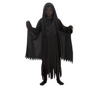 Funidelia Official Dementor Costume - Harry Potter for Boys, Includes Robe, Skeleton Chest and Hood, Wizards - Outfit for Kids for Parties, Carnival and Halloween - Size 7-9 Years