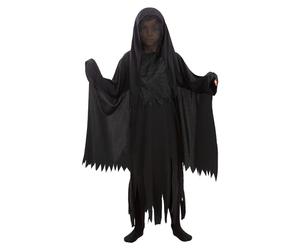 Funidelia Official Dementor Costume - Harry Potter for Boys, Includes Robe, Skeleton Chest and Hood, Wizards - Outfit for Kids for Parties, Carnival and Halloween - Size 10-12 Years
