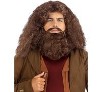 Funidelia Official Hagrid Wig with Beard for Men. Costume Accessories for Adults