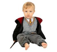 Funidelia Official Harry Potter Costume for Baby with embroidered logo, Gryffindor Tunic for Newborn Hogwarts, Carnival, Halloween and Party Costumes - Size 12-24 months