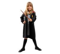 Funidelia Official Hermione Granger Costume for Girls with cape and dress, Gryffindor Tunic for Children Hogwarts, Carnival, Halloween and Party Costumes - Size 10-12 years