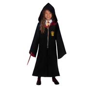 Funidelia Official Hermione Granger Deluxe Costume for Girls with tunic with embroidered crest, Gryffindor Tunic for Children Hogwarts, Carnival, Halloween and Party Costumes - Size 10-12 years