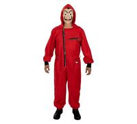 Funidelia Official Money Heist Costume for Men and Women, Includes Jumpsuit and Mask, Size M - L, Robber - Costume for Adults for Parties, Carnival and Halloween
