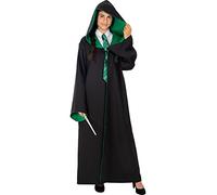 Funidelia Official Replica Tunic Slytherin - Diamond Edition for adult, Includes: Cape with embroidered patch and interior pocket with gift box, Size M - Outfit for adults for Parties and Carnival