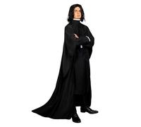 Funidelia Official Severus Snape Costume - Harry Potter for Men, Includes Robe, Jacket and Collar - Outfit for Adults for Parties, Carnival and Halloween - Size M-L Black