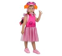 Funidelia Official Skye Paw Patrol Costume for Girls with dress, hat and backpack, Paw Patrol Outfit for Children, Carnival, Halloween and Party Costumes - Size 3-4 years