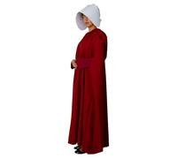 Funidelia Official The Handmaid’s Tale Costume for Women, Includes Hooded Cape, Sleeves and Hat, Size M - L - Costume for Adults for Parties, Carnival and Halloween Red