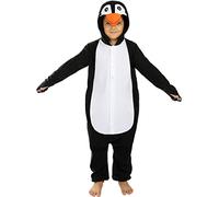 Funidelia | Onesie Penguin Costume for boys and girls Animals, South Pole - Costumes for kids, accessory fancy dress & props for Halloween, carnival & parties - Size 3-4 years - Black