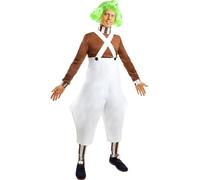 Funidelia | Oompa Loompa Costume for man Charlie and the Chocolate Factory - Costumes for adults, accessory fancy dress & props for Halloween, carnival & parties - Size M - White