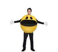 Funidelia | Pac-Man Costume OFFICIAL for men and women Video Games, 80s, Arcade - Costumes for adults, accessory fancy dress & props for Halloween, carnival & parties - One Size - Yellow