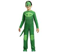 Funidelia PJ Masks Gekko Costumes for boy, Official License, Size 3-4 years Cartoons, Catboy - Fancy dress for kids for parties, Carnival and Halloween
